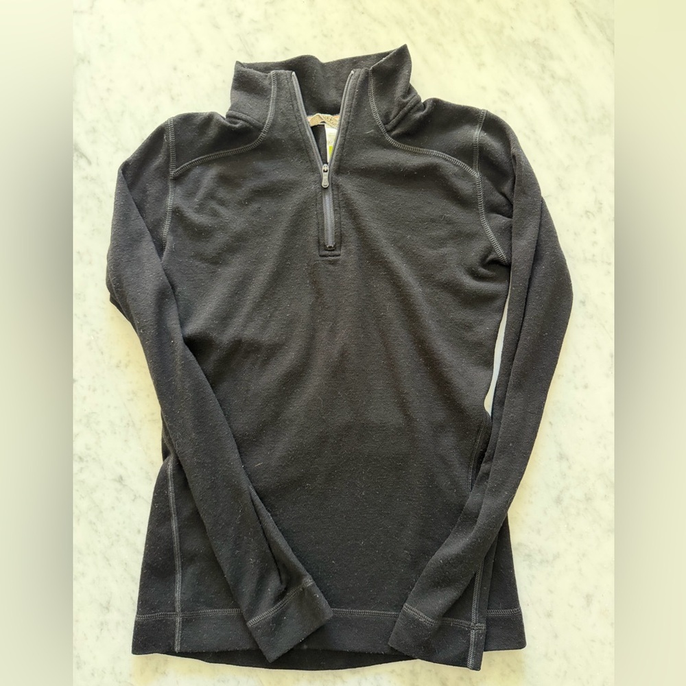 Women’s Smartwool Classic Thermal Merino Base Layer 1/4 Zip ⭐️flaws